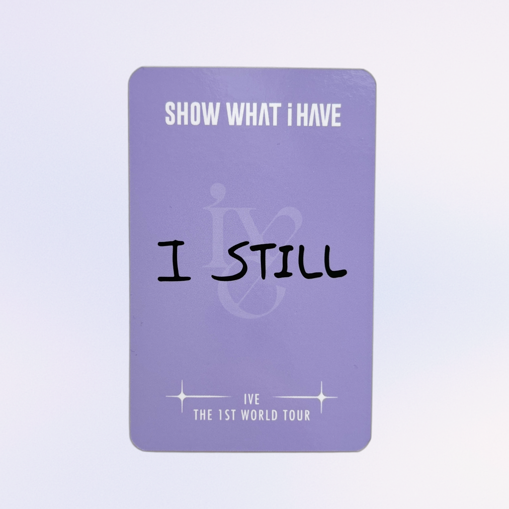 IVE‎ ‎ •‎ ‎ Leeseo - The 1st World Tour Show What I Have Random Pack Photocard