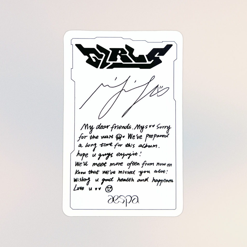 aespa  •  Ningning - Girls Digipack US Exclusive Photocard
