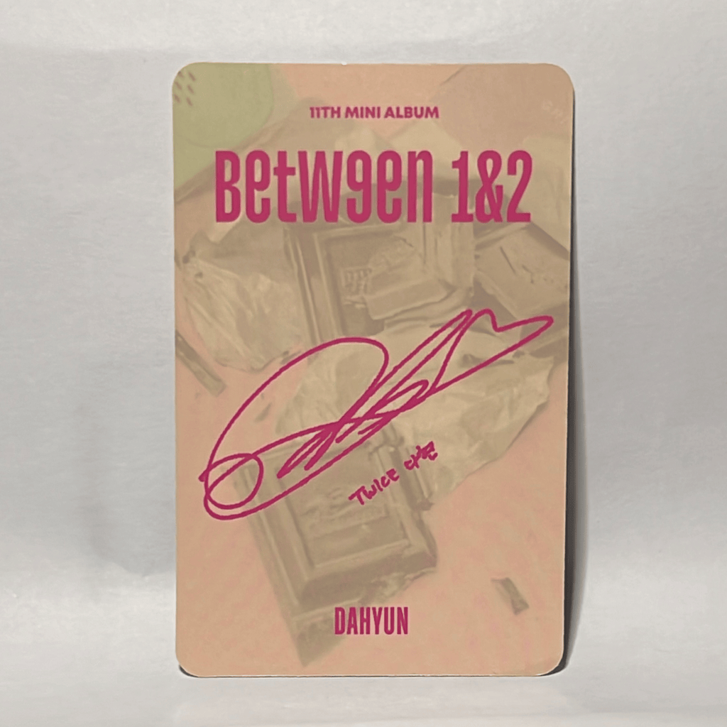 TWICE  •  Dahyun - Between 1&2 Photocard