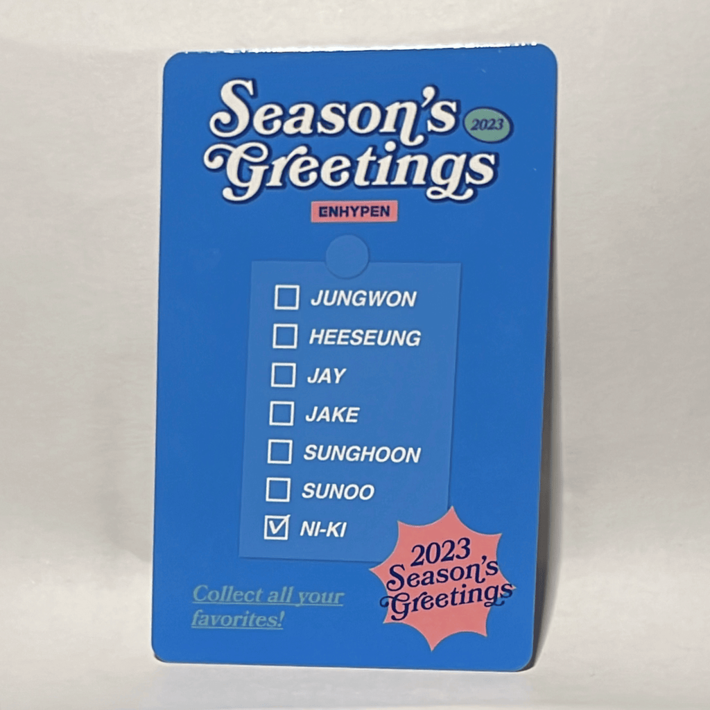Enhypen  •  Ni-Ki - 2023 Season´s Greetings Photocard