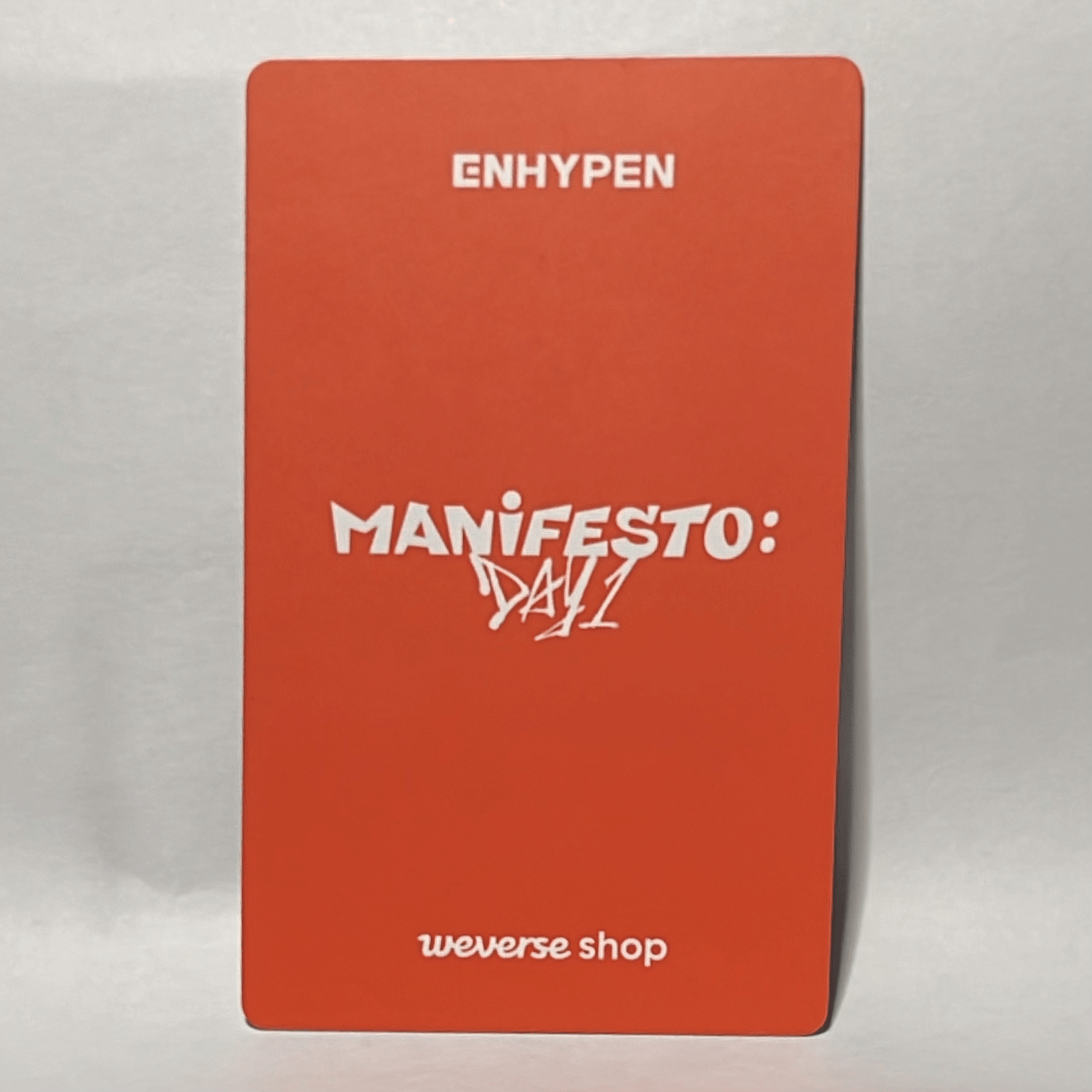 Enhypen  •  Ni-Ki - MANIFESTO: Day 1 Hologram Photocard [Weverse POB]