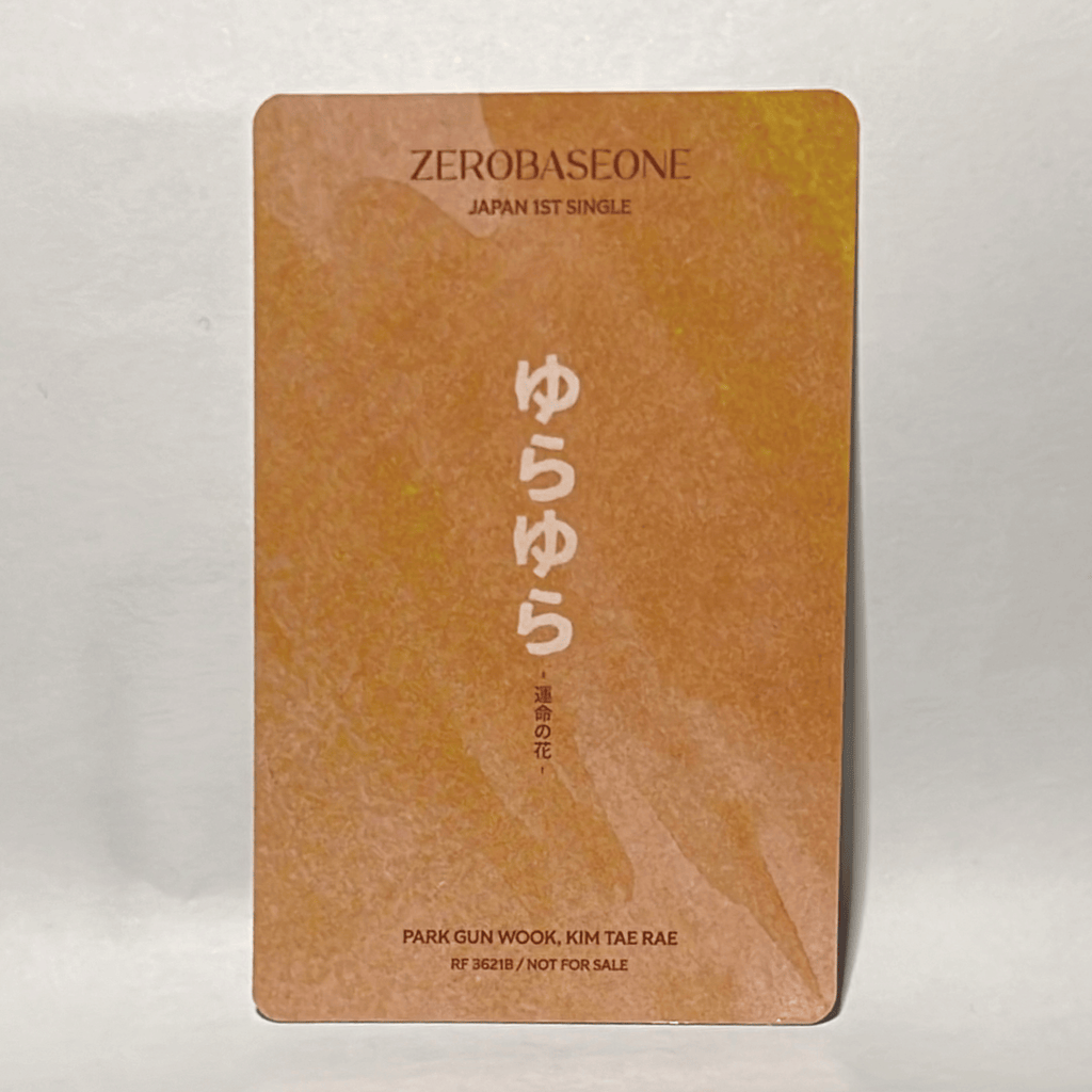 ZEROBASEONE  •  Taerae, Gunwook - ゆらゆら (YuraYura) Standard Unit Photocard