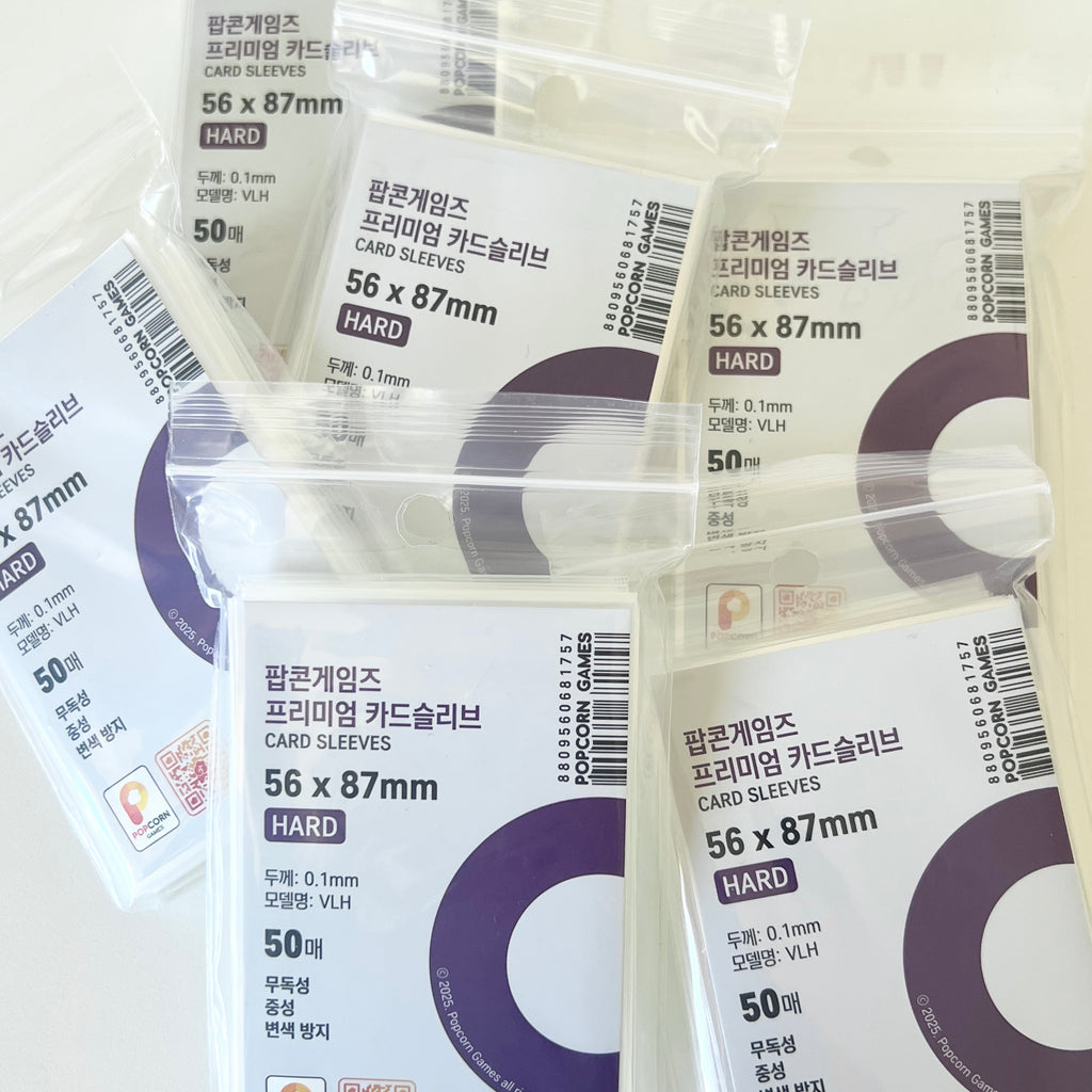 Popcorn Games - 56 x 87mm Photocard Sleeves Hard 50pcs
