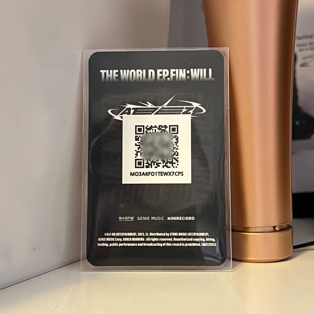 ATEEZ  •  Yunho - The World Ep.Fin : Will Platform Version (Mini Card, QR Type) Photocard