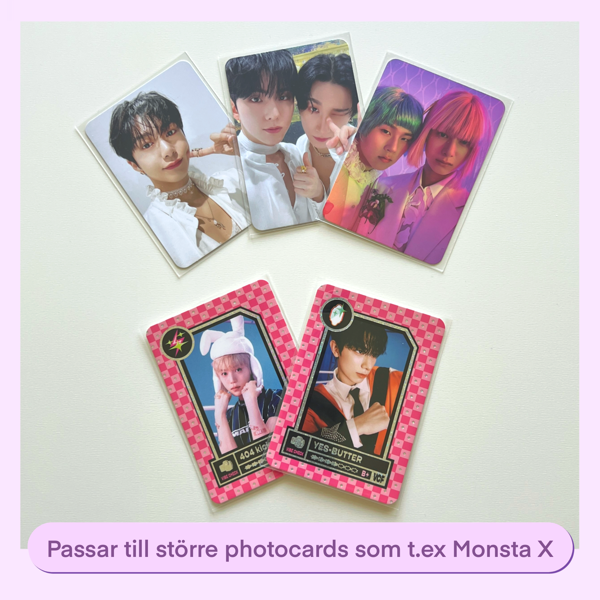 Popcorn Games - 63.5 x 88mm Photocard Sleeves Hard 50pcs