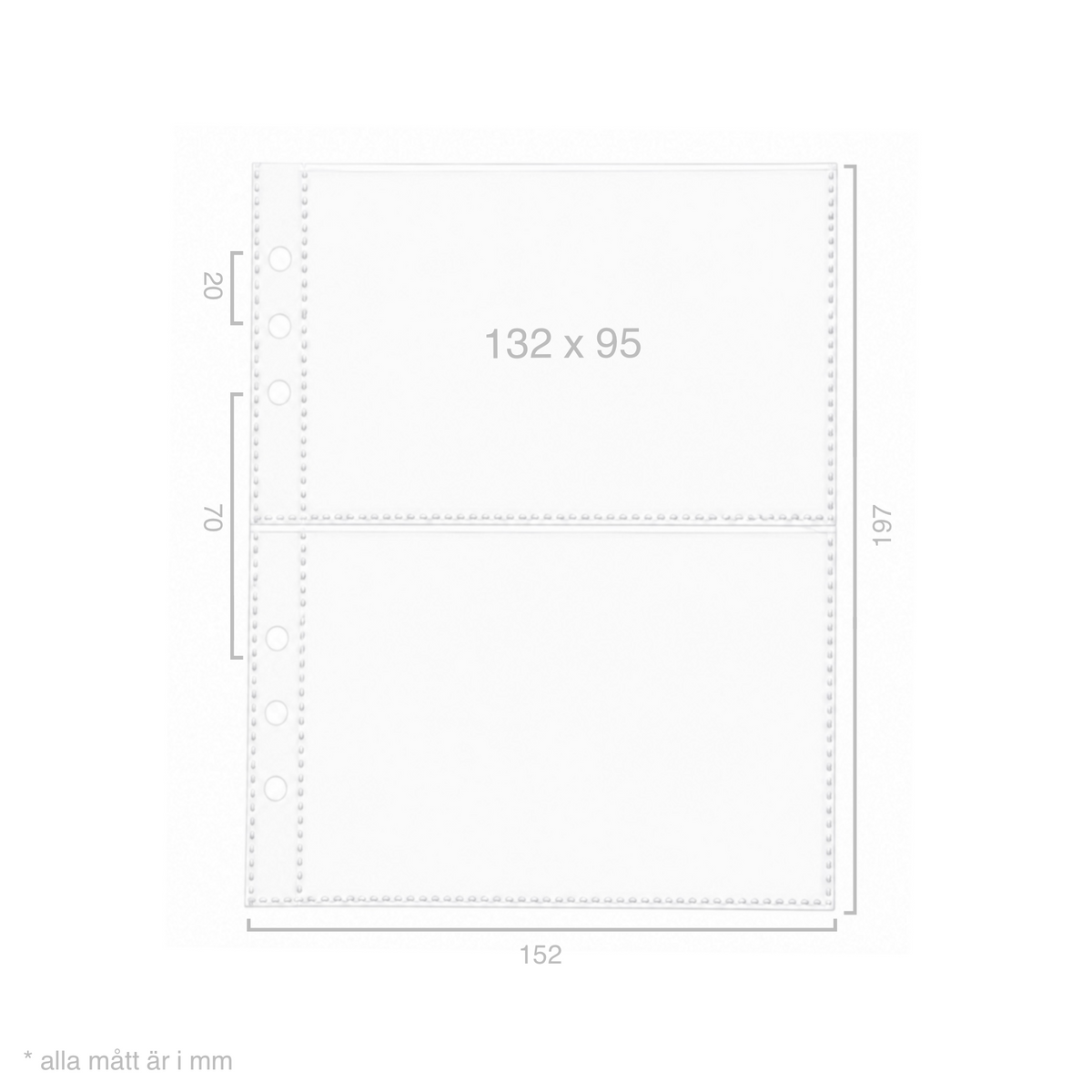 Plastfickor för A5-binders (10-pack)