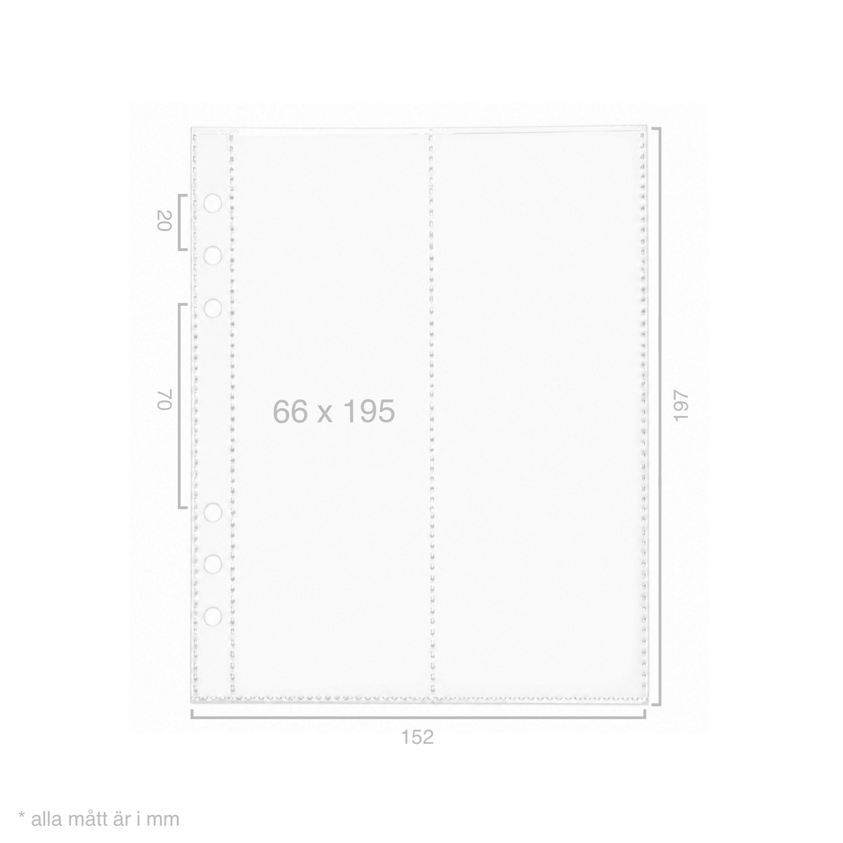 Plastfickor för A5-binders (10-pack)