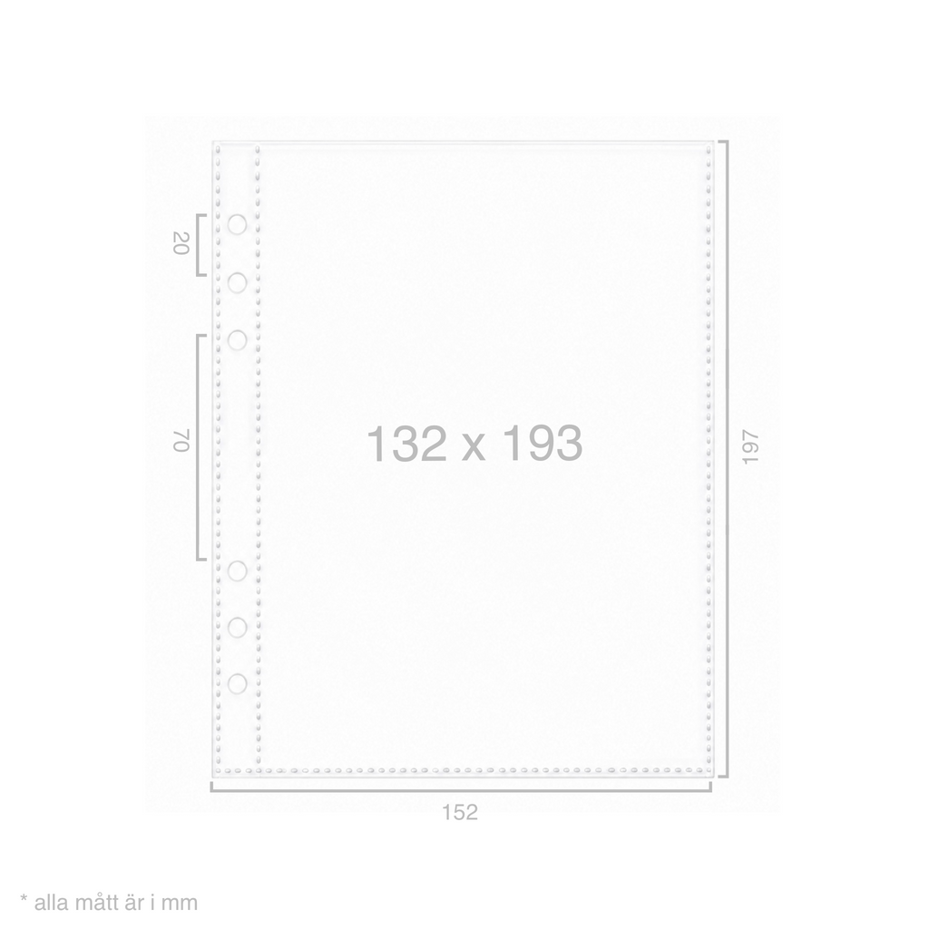 Plastfickor för A5-binders (10-pack)