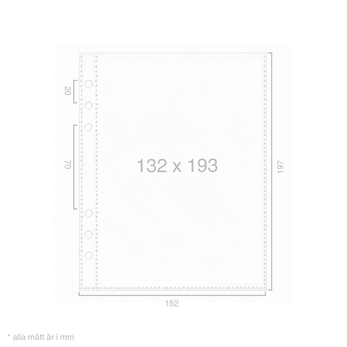 Plastfickor för A5-binders (10-pack)