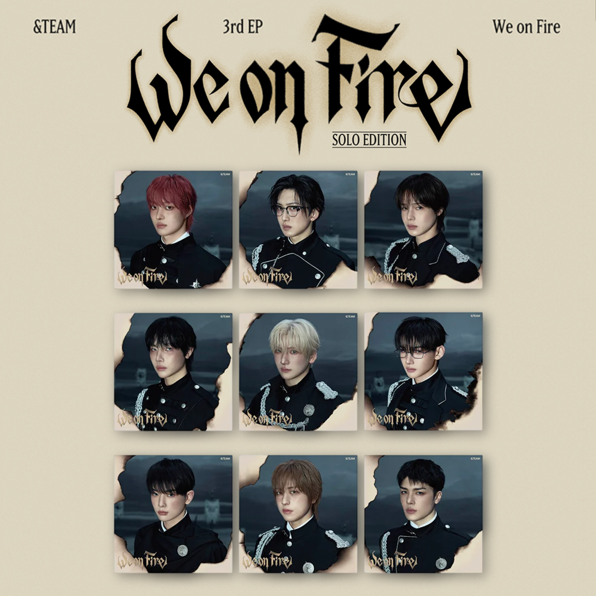 we on fire solo edition solo version member version &team we on fire ej version fuma version k version nicholas version yuma version jo version harua version taki version maki version &team album sverige köp &team album &team we on fire sverige köp